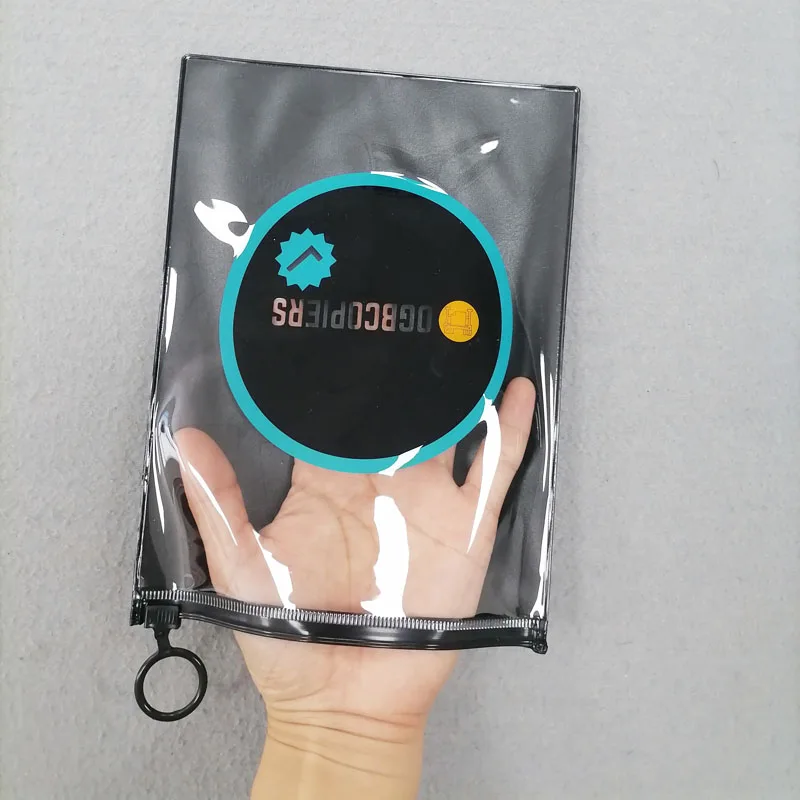 Factory Custom Plastic Packages Black Frosted Clothing Ziplock Bags Zipper Printed Garment Cloth Sock T-Shirt Packaging Bag