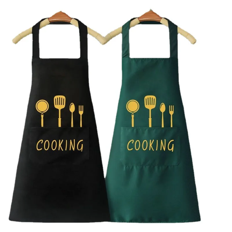 Custom Logo Promotion  Denim Cooking Kitchen Garden Apron For Men & Women Ripped Adjustable With Pockets