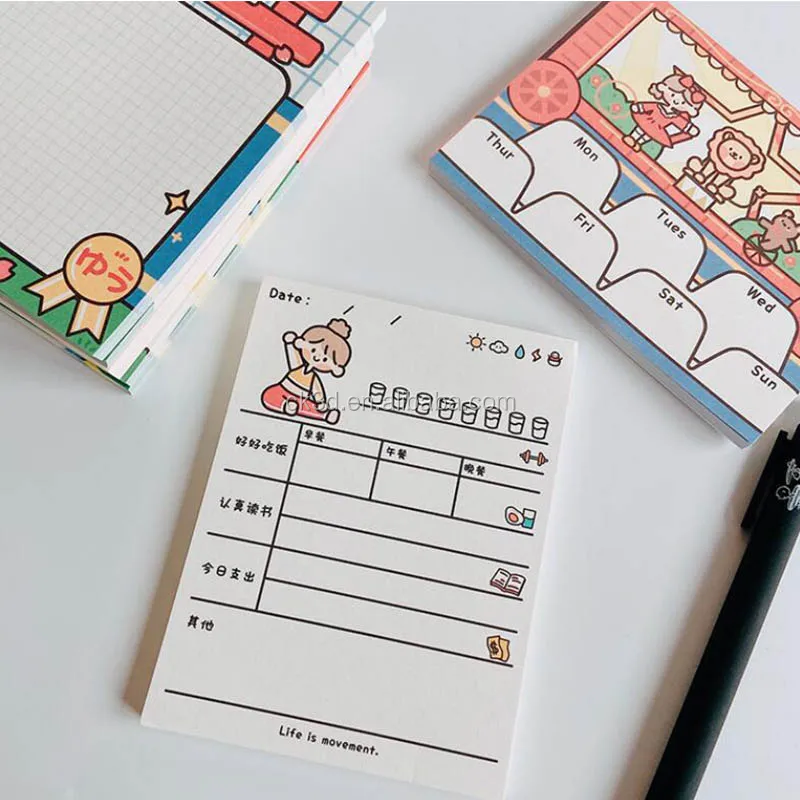 Logo printed cheap to do list writing promotional mini small notepad