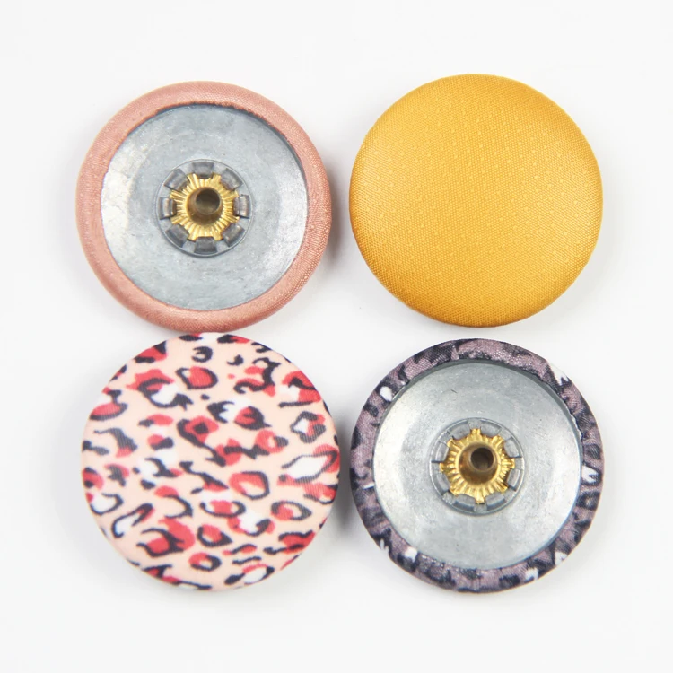 OEM Best Quality Custom Metal Snap Button Cap Fabric Covered Button For Garment Clothing