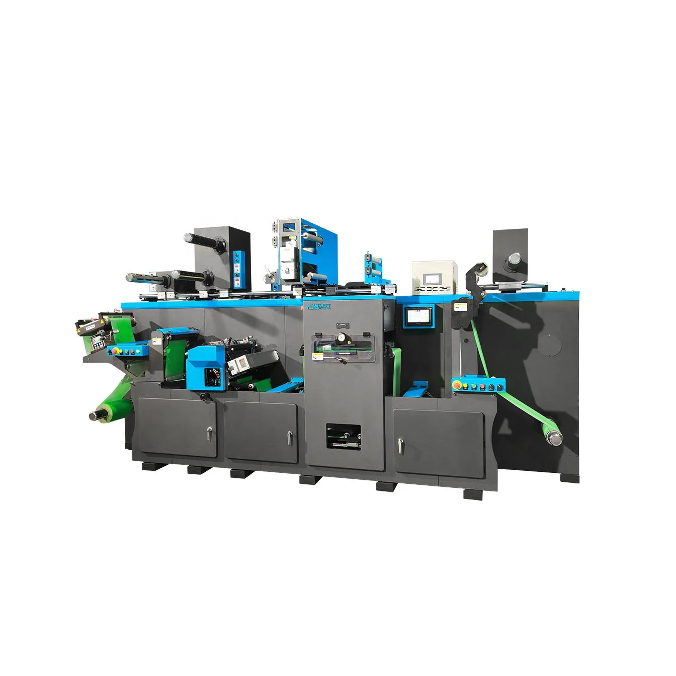 HONTEC FDA-350E Combined post press equipment for two-step two-color printing of e-type and S-type flexo printing