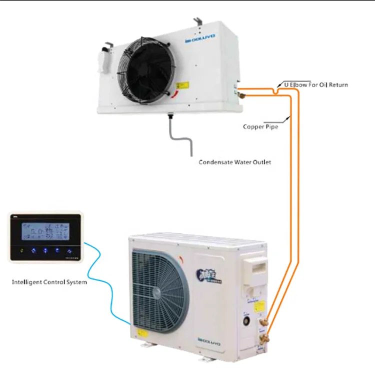 DCF080AG Intelligent cold storage units 8HP compressor Integrated unit refrigeration system
