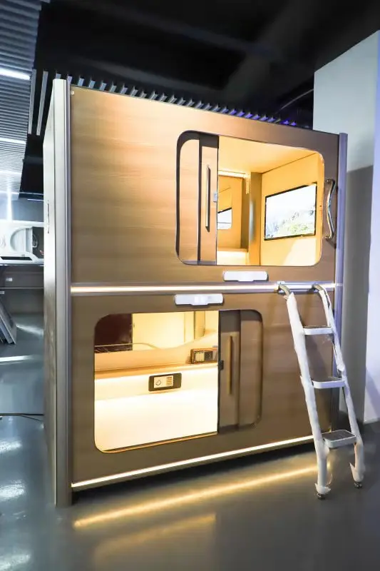 Chinese Factory Supply Space Saving Fireproof Capsule Hotel Sleeping Pods