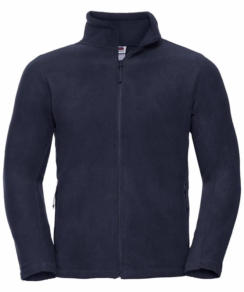 Mens 100% Polyester anti pill compact and smooth fleece with Full zip side pocket cadet collar modern look outdoor jacket