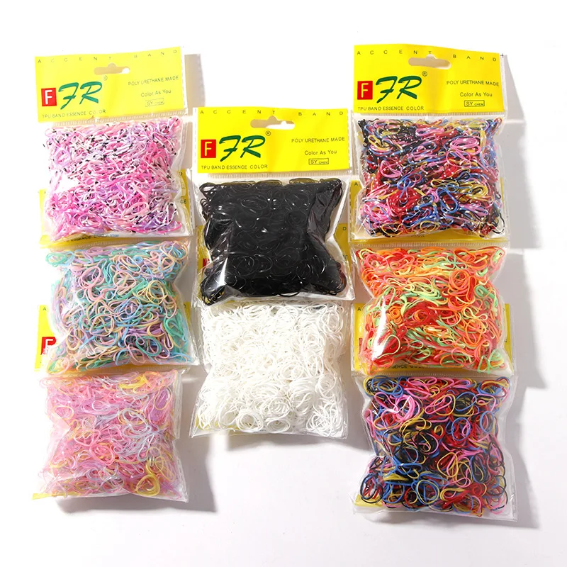 1000 шт. высокое качество детские маленькие одноразовые резинкой для маленьких девочек и эластичные резинки волос