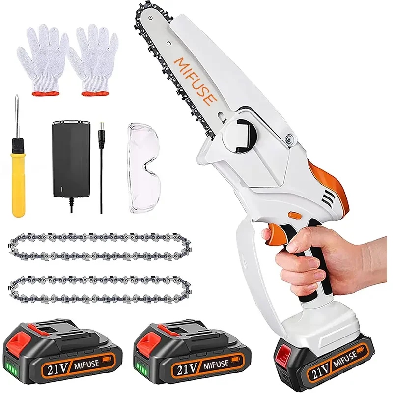 Battery Chainsaw Cordless Small Electric Chain Saw Mini Handheld Electric Chain Saw Electric Chain Saw Professional