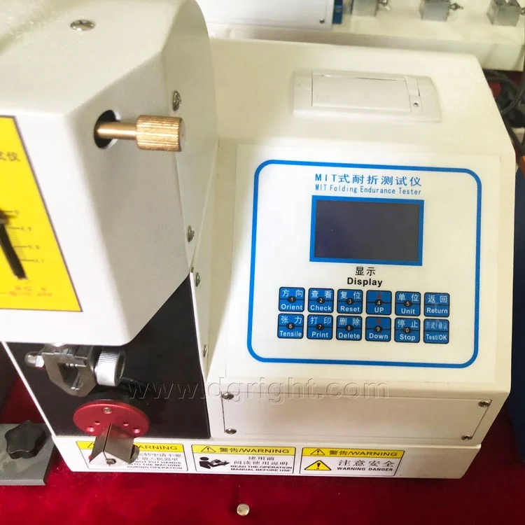 ISO 5626 Paper Fatigue Strength Test Machine Paperboard Schopper Mit Folding Endurance Tester