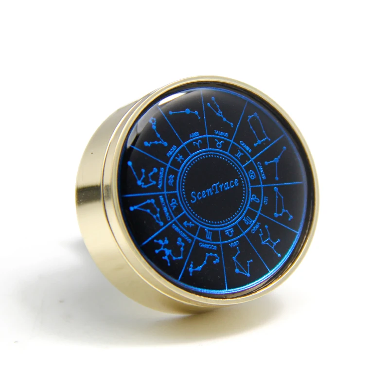 Luxury Metal Solid Diffuser Car Perfume Fragrance Scented Wooden Air Freshener Clip