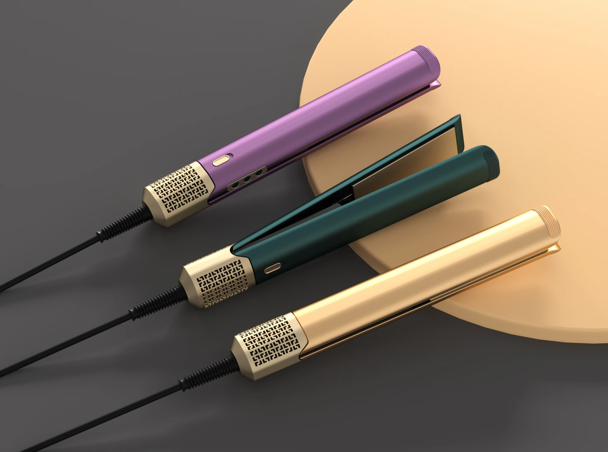 2-In-1 110000RPM Brushless high Speed Motor Hot Air Styler Straightening Hair Dryer Water Ion Curing Automatic Shutdown