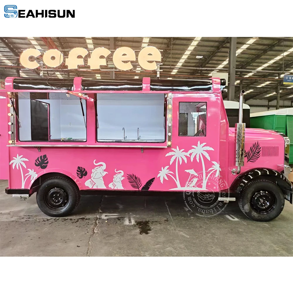 concession street mobile food trailer american coffee food truck with full kitchen
