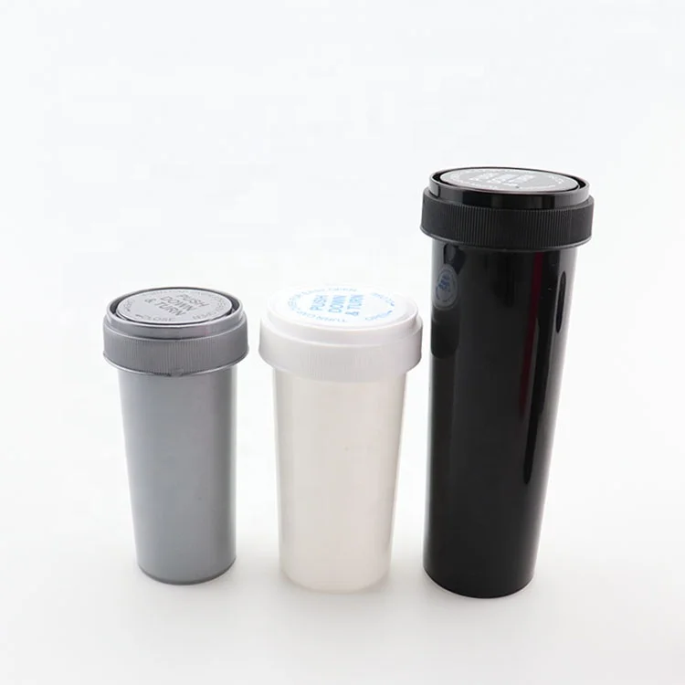 Colorful 20dram 30 Dram Push Down And Turn Prescription Vials With Reversible Cap