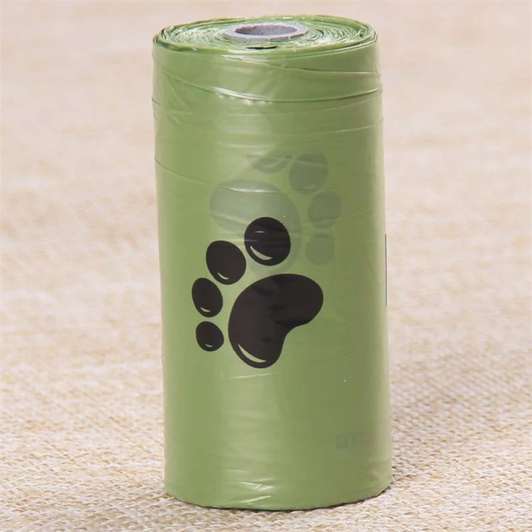 EPI Fully Compostable Disposable Poo Bag Customized Pet Biodegradable Corn Starch Dog Poop Bag Vest Handle Dog Poo Bags