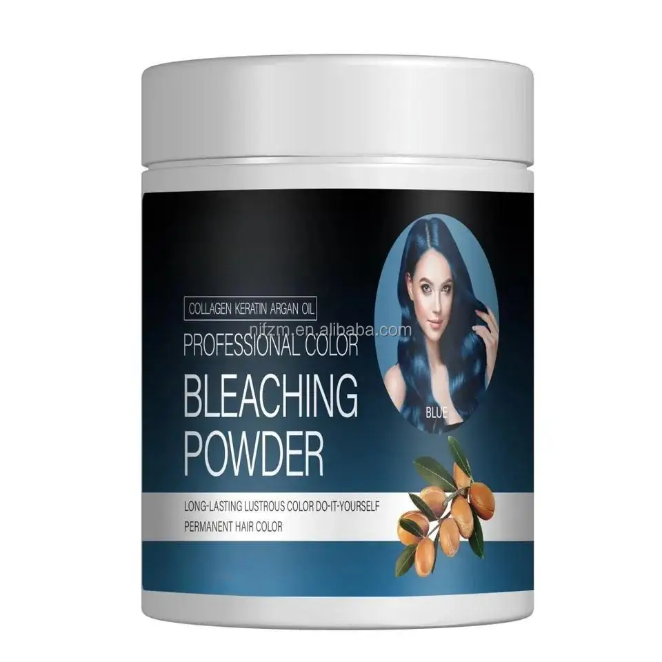 500g Factory Price Coloured Hair Dye Powder 500g Blue Color Natural Bleaching Powder For Hair