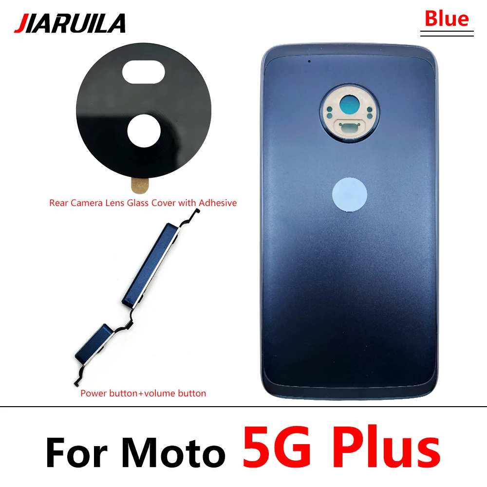Задняя крышка для аккумулятора с клейкой наклейкой Motorola Moto G100 G9 Power G 5G Plus G5 Z3 Play Z4 One Vision Action