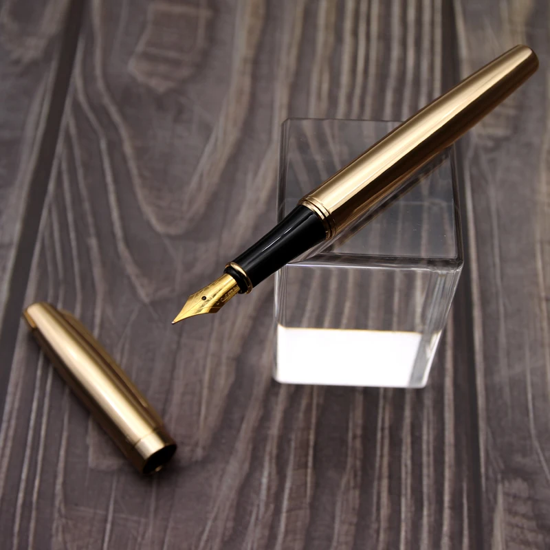 
Lingmo Design High Quality Luxury Gold Fountain Pen with custom logo 