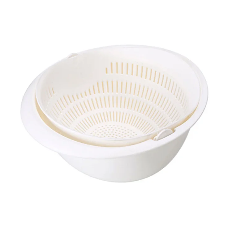 Двойная многоцветная чаша для мытья овощей фруктов кухонные инструменты сливная