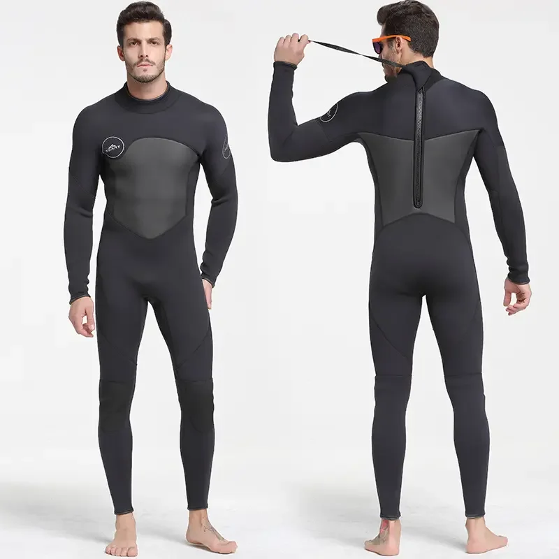 OEM Wholesale Custom Outdoor Wetsuit 5mm Neoprene Suit Wetsuit Color Block Spearfishing Swimming Tight Wetsuit Waterproof Adults
