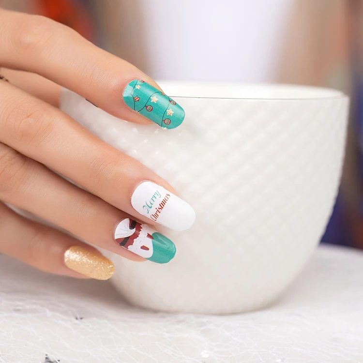 Newest China  nail polish sticker factory Custom mixed Nail wraps