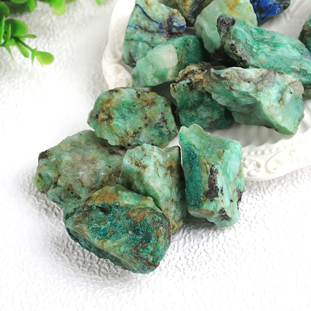 Wholesale natural African green gemstone phoenix turquoise raw aroma stone
