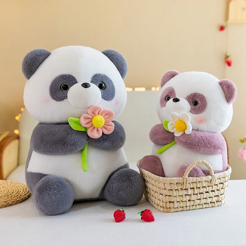Wholesale Hot Selling Cute Simulation Soft Panda Stuffed Animal Plush Toys for Zoo Souvenir Gifts