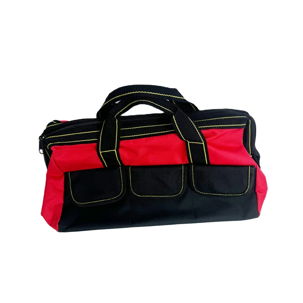 Wide-Mouth Design Heavy-Duty Waterproof Oxford Fabric Canvas Electricians Tool Organizer Bag for All Kinds Tools