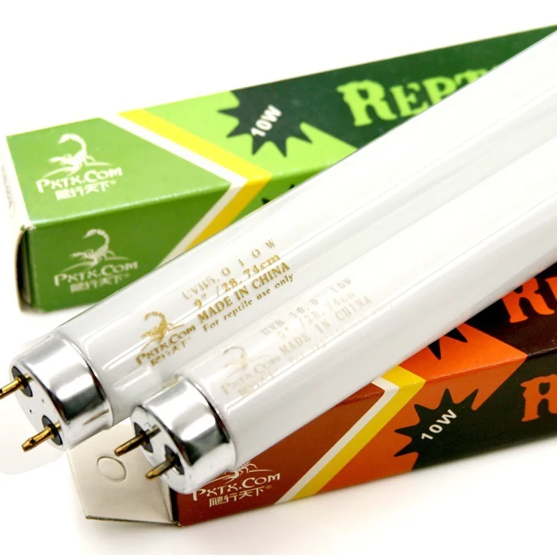 Wholesale Reptile Lamp UVB 10/15/20w UV 5.0 10.0 T8 Temperature Controller Turtle Basking Bulb Aquarium Heat Lamp Reptile Light