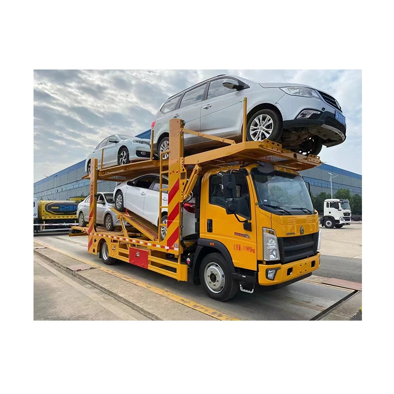 vehicle tilting special vehicle for small car transportation trailer