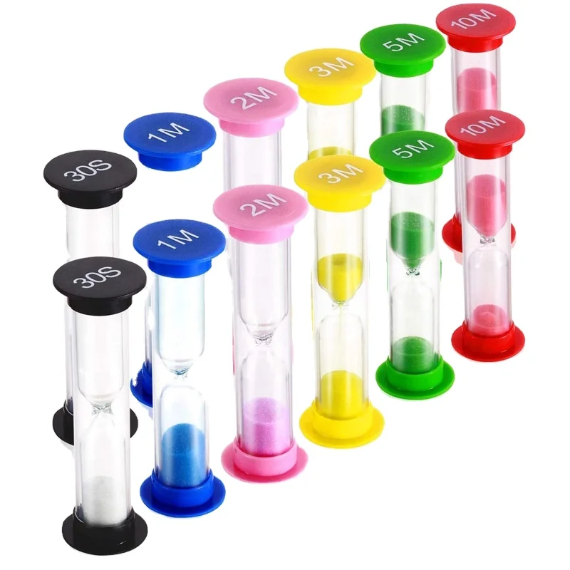 Hourglass timer Fall-proof plastic three-minute suction cups for kids Creative gift brushing timer for students