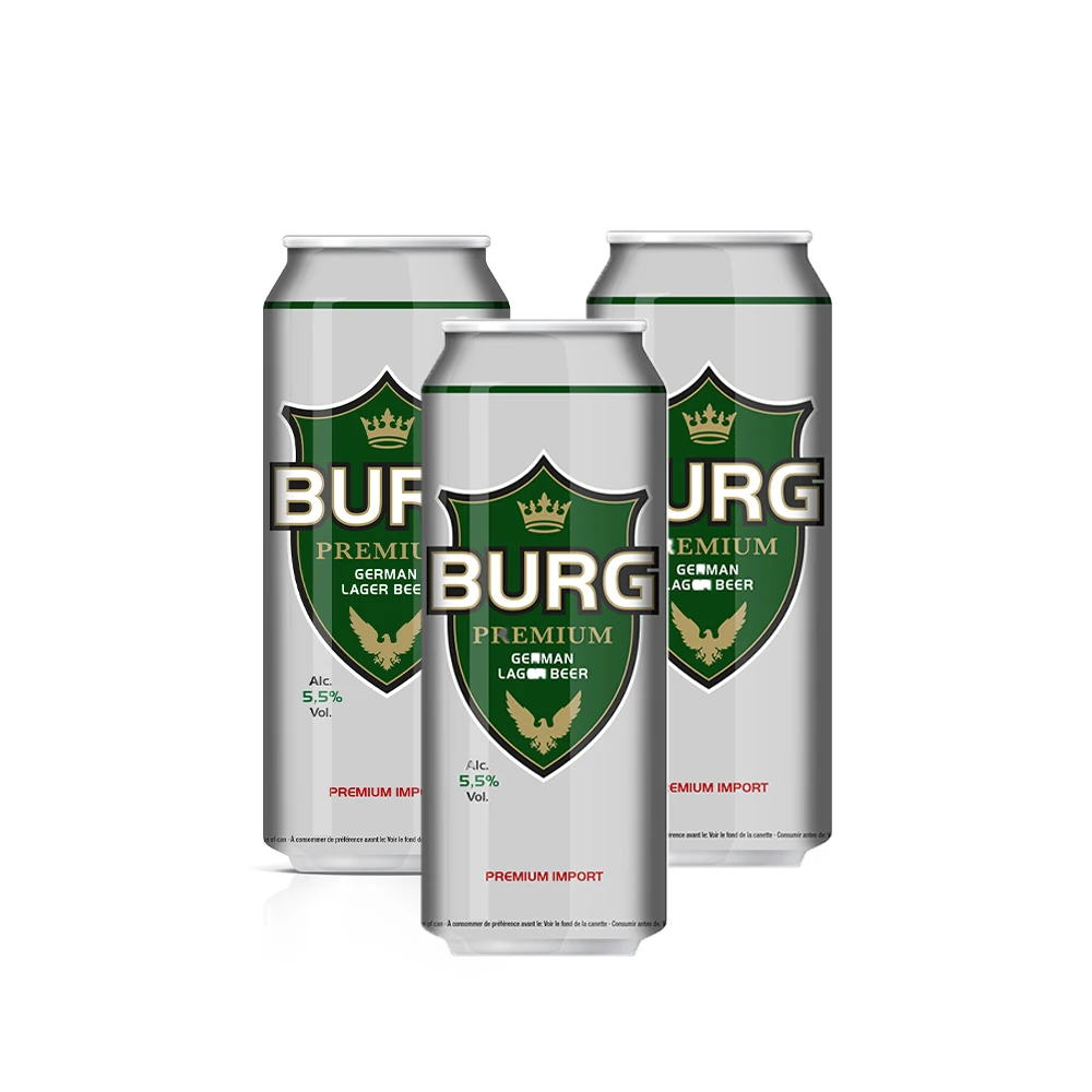 Burg Premium German Lager Beer Alcoholic Beverage 5.5% Alcohol Drinks Bulk Supply Refreshing Drinks Beer