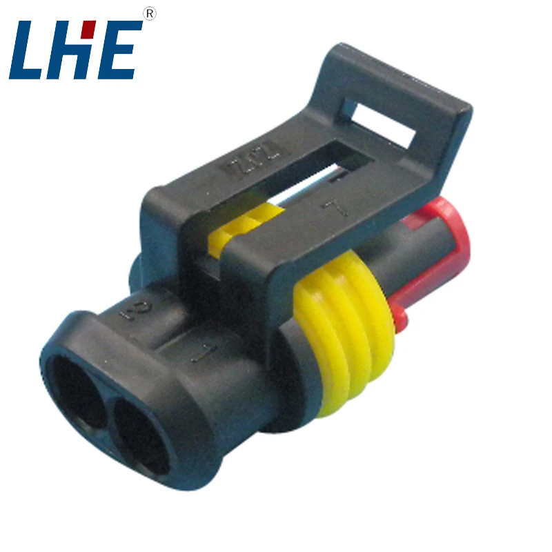 AMP dj7021-1.5-21  pa66 gf25 automotive plug connectors 2 pin connector waterproof