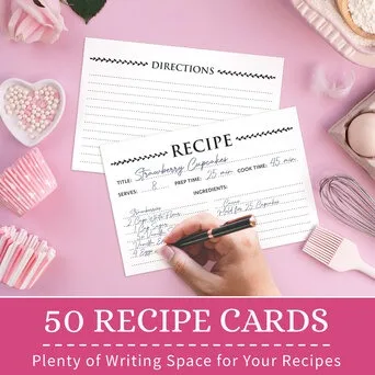 Hot Selling With Customized Recipe Cards Color Any Or Custom Recipe Ring Card Binder Mechanism