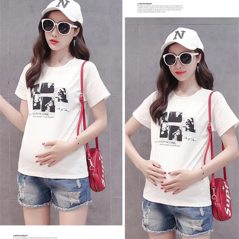 Летние модные рваные джинсовые шорты с эффектом подтяжки живота для мам и беременных женщин, новинка 2019