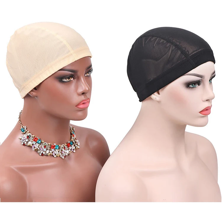 Black Beige Multiple Sizes High Elastic Breathable Wig Caps Mesh Dome Cap for Wig