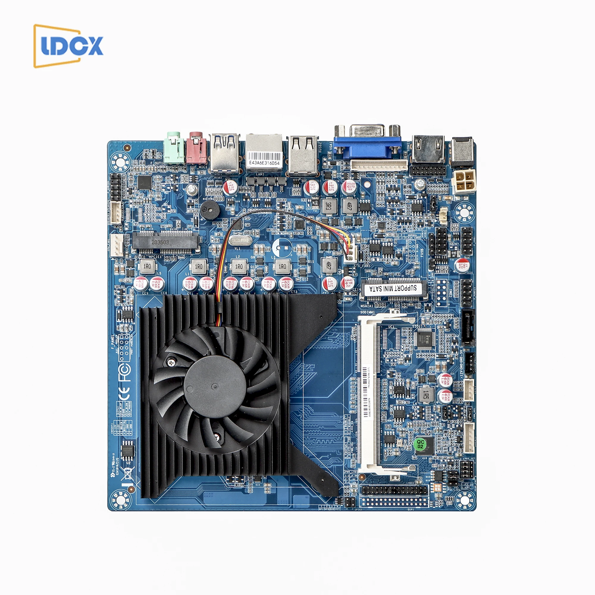 
 Ldcx AMD GX-420GL четыре ядра 12V мини ITX Промышленная материнская плата управления  