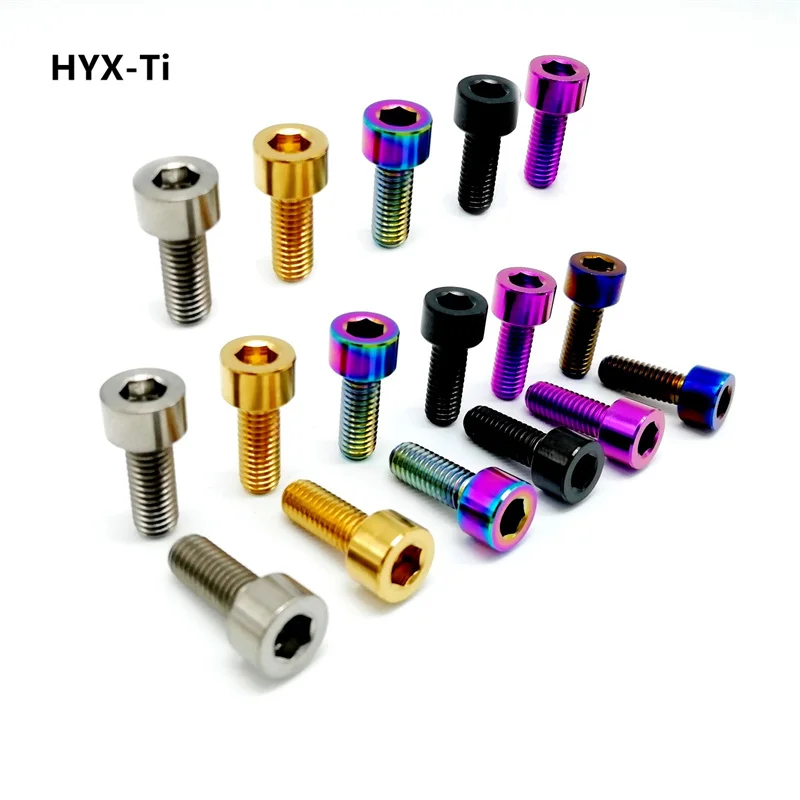 Baut Titanium Bolt For Bicycle Midget Car Motorcycle Bike Custom Grade 5 Gr5 M8X32 Bbs M8 M7 M6 Wheel Hex Flange Titanium Bolts