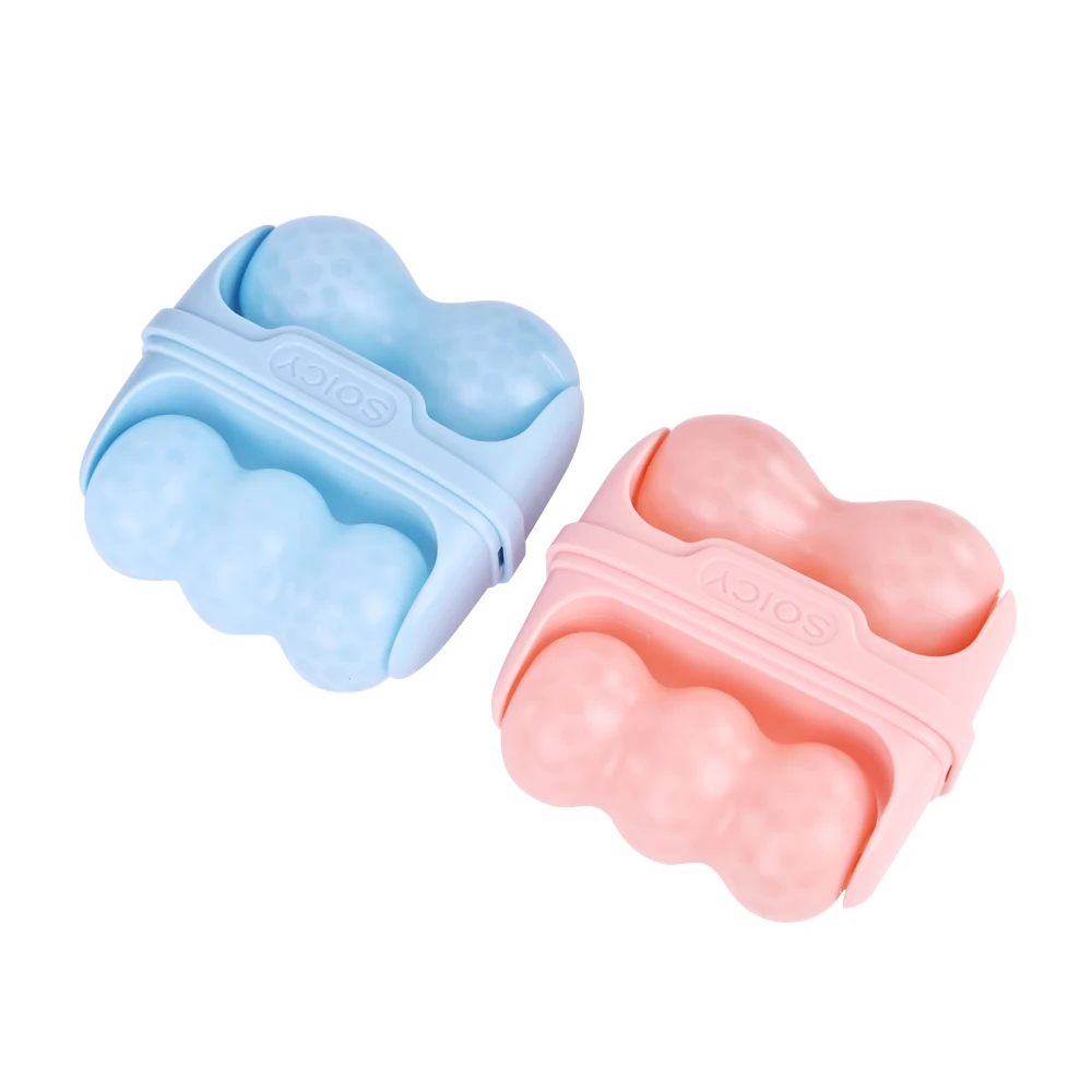 Custom logo pink cryo ice globe facial massager for face