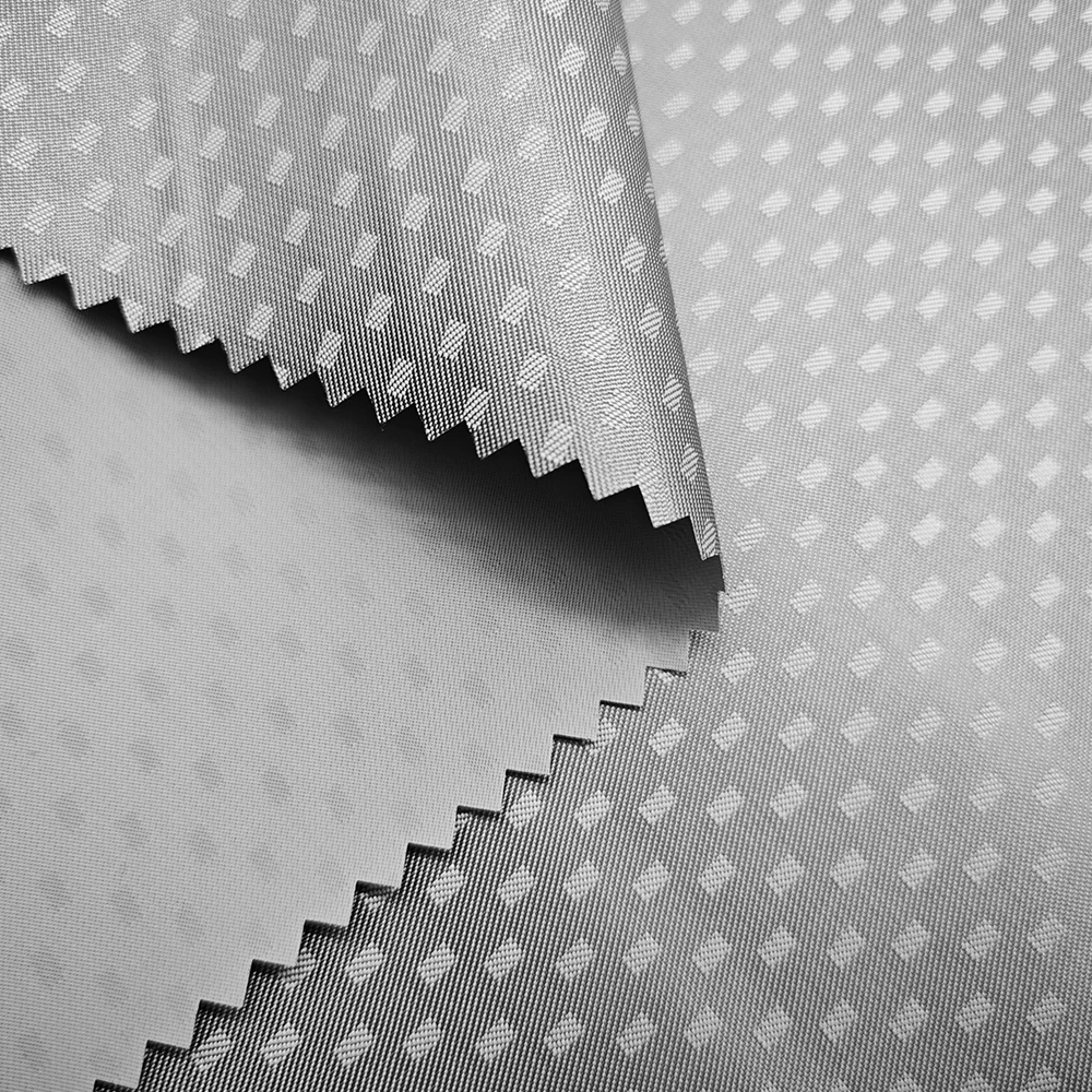 Wholesale 100% polyester waterproof raincoat fabric with PVC coated jacquard water proof poncho fabric