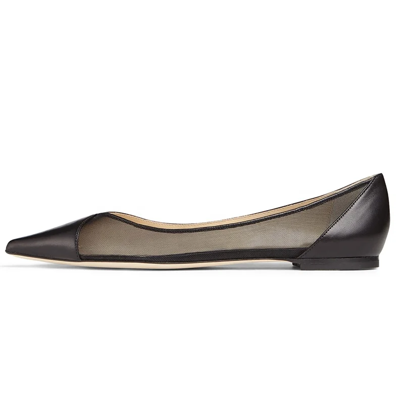 2020 Factory Wholesale Women Pointed Toe Casual Shoes Ladies Mesh Flats
