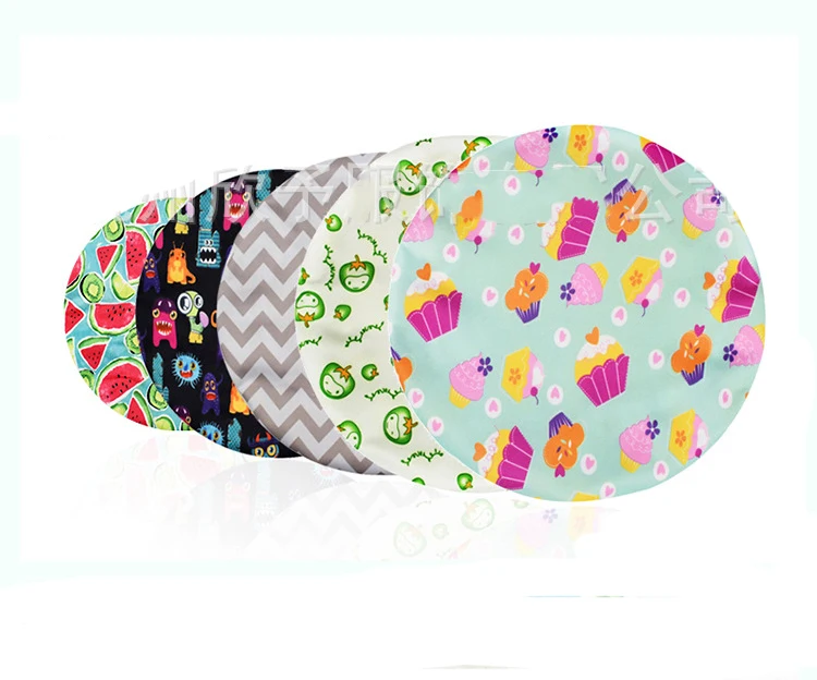 Set of 3 sizes elastic reusable food storage cover stretchable plastic free waterproof PUL fruit bowl
