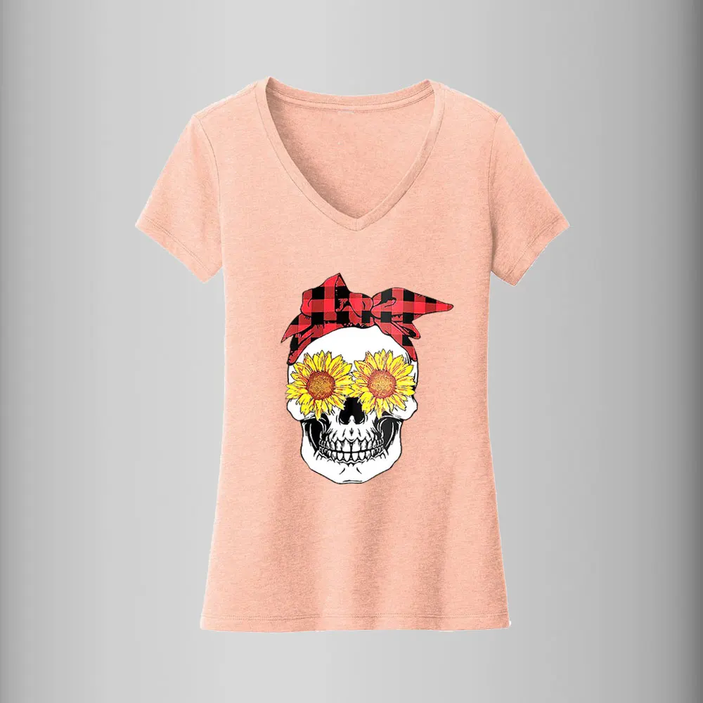 Skull Stickers For CIothes Iron On Patches For Clothing Stripes Thermal Transfer Sticker T-Shirt Decal Diy Apparel Accessories