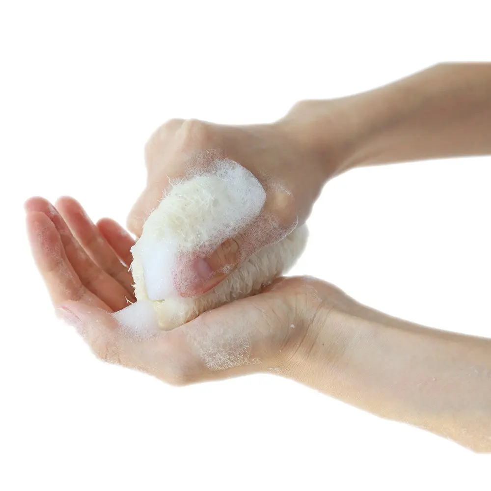 oem low price organic natural spongentle deep cleansing body bath shower soft hand organic loofah sponge