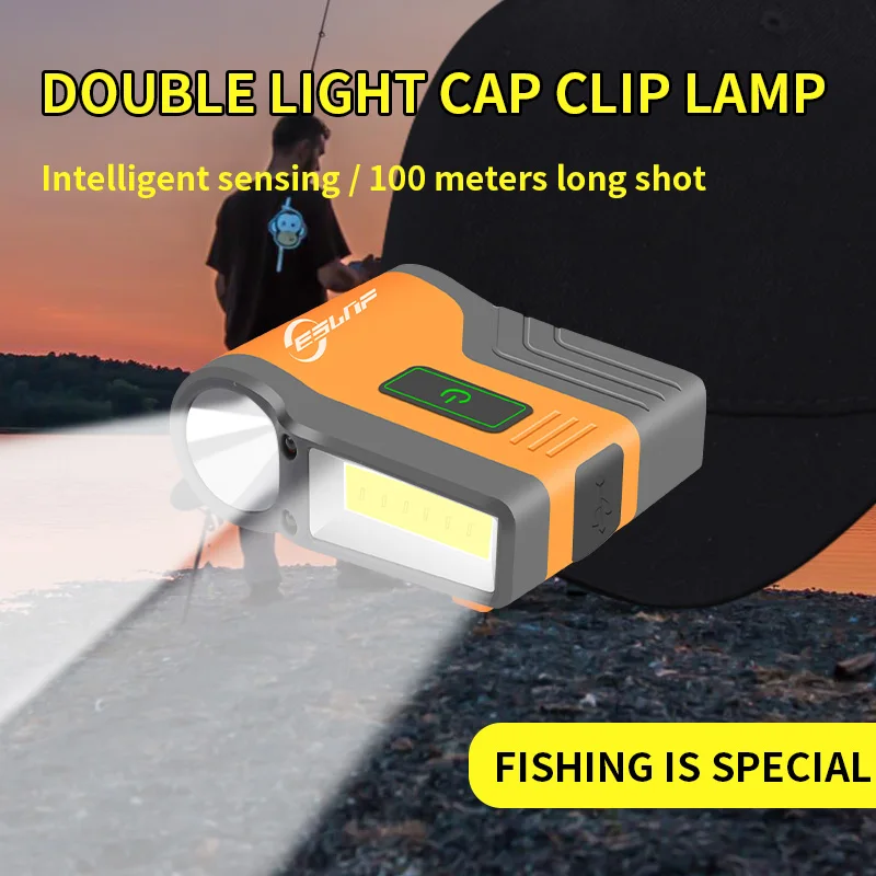 The New Induction COB Floodlight Headlamp Cap Clamp Light Led Indicator Light for Bike Led Headlamp 10 Camping 50 15 Lithium Ion