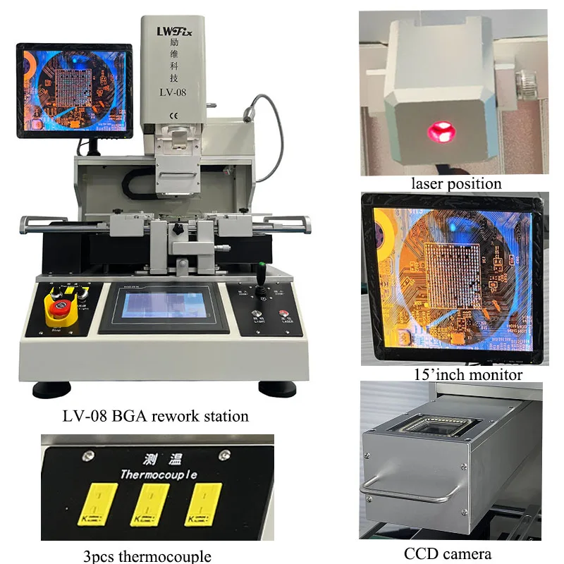 High-Precision Automatic Robot Rework Station for Computer Motherboard Repair