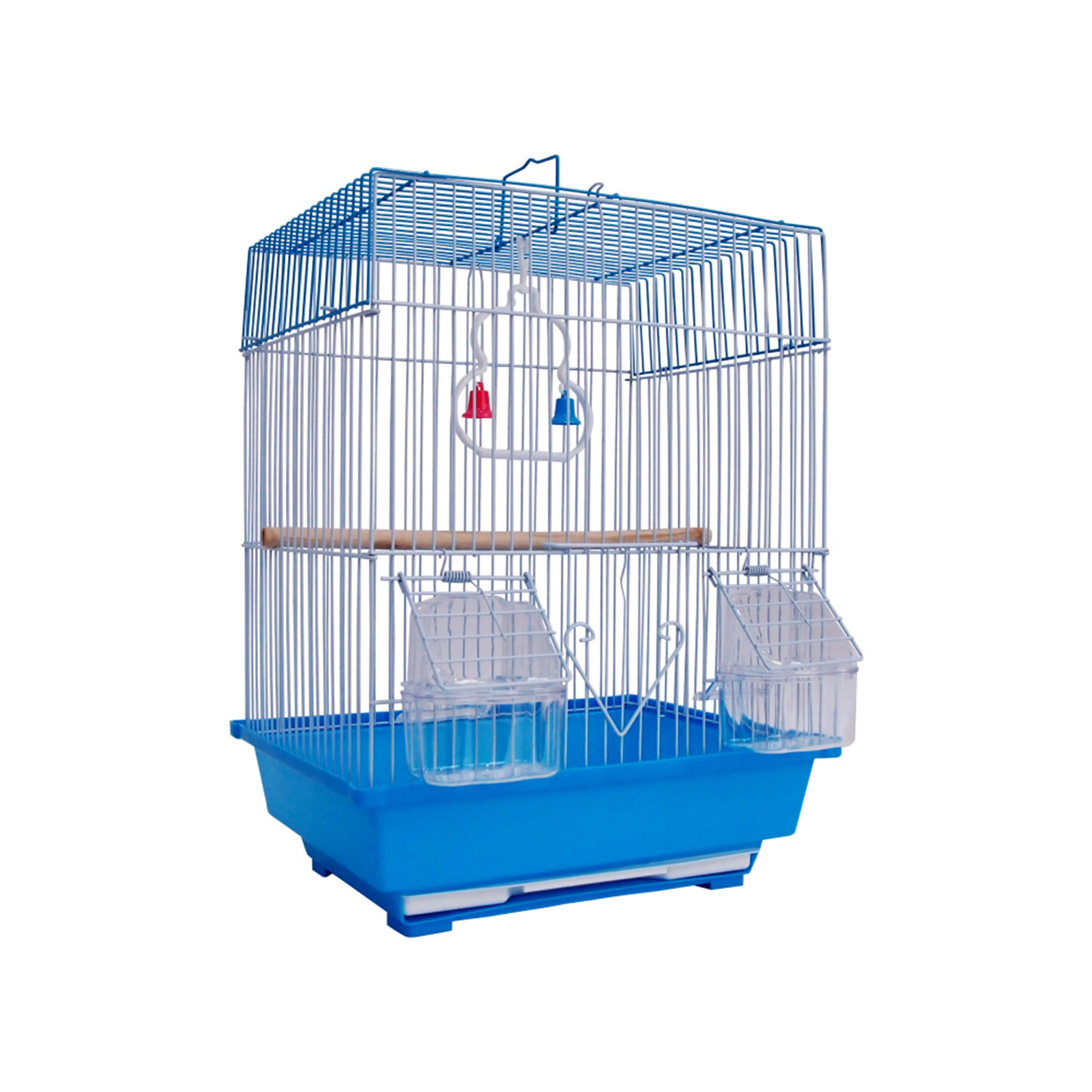 Easy to install and easy to clean plastic materials splash-proof parrot pet supplies factory bird cage
