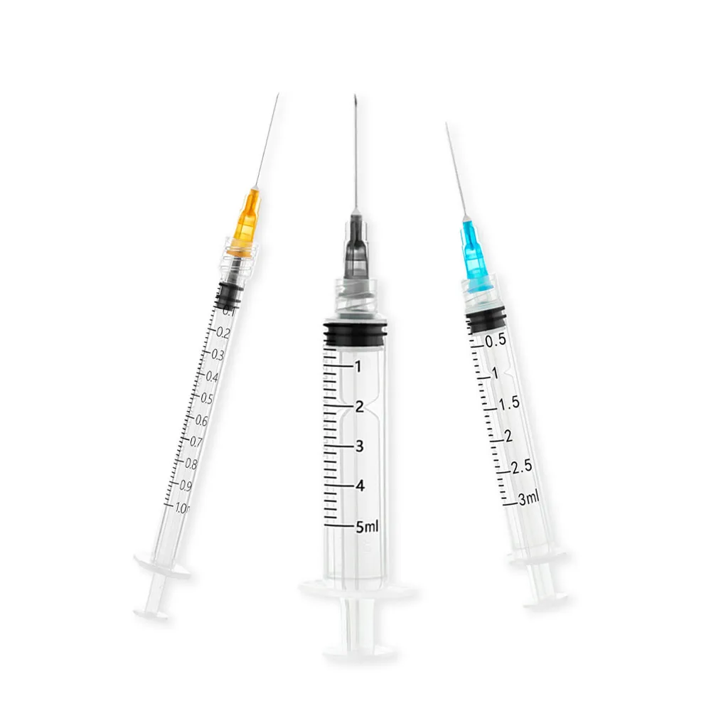 Syringe 1ml 2ml 3ml 5ml 10ml 20ml 50ml 60ml luer lock slip plastic medical disposable syringe with needle