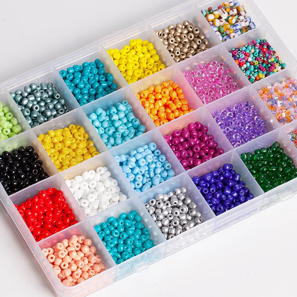 christmas bag polymer clay beads glass bead box set for DIY Jewelry