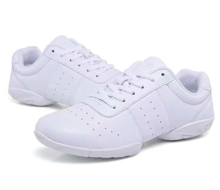 Young girls cheer shoes white jazz dancing shoes sports cheerleading tennis walking sneakers women
