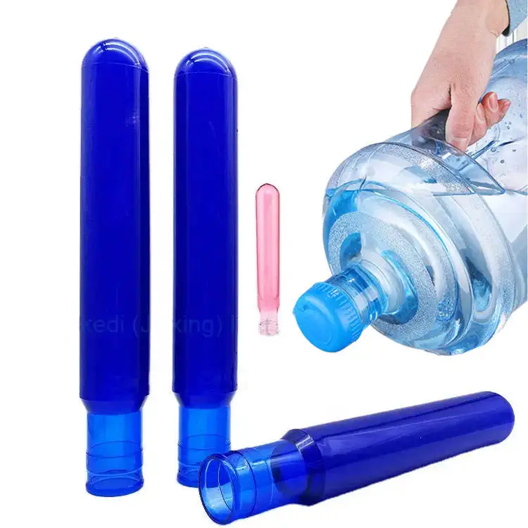 Custom Aikedi preform pet water bottles 55mm neck 20 liter 5 gallon pet performs 750-800gr