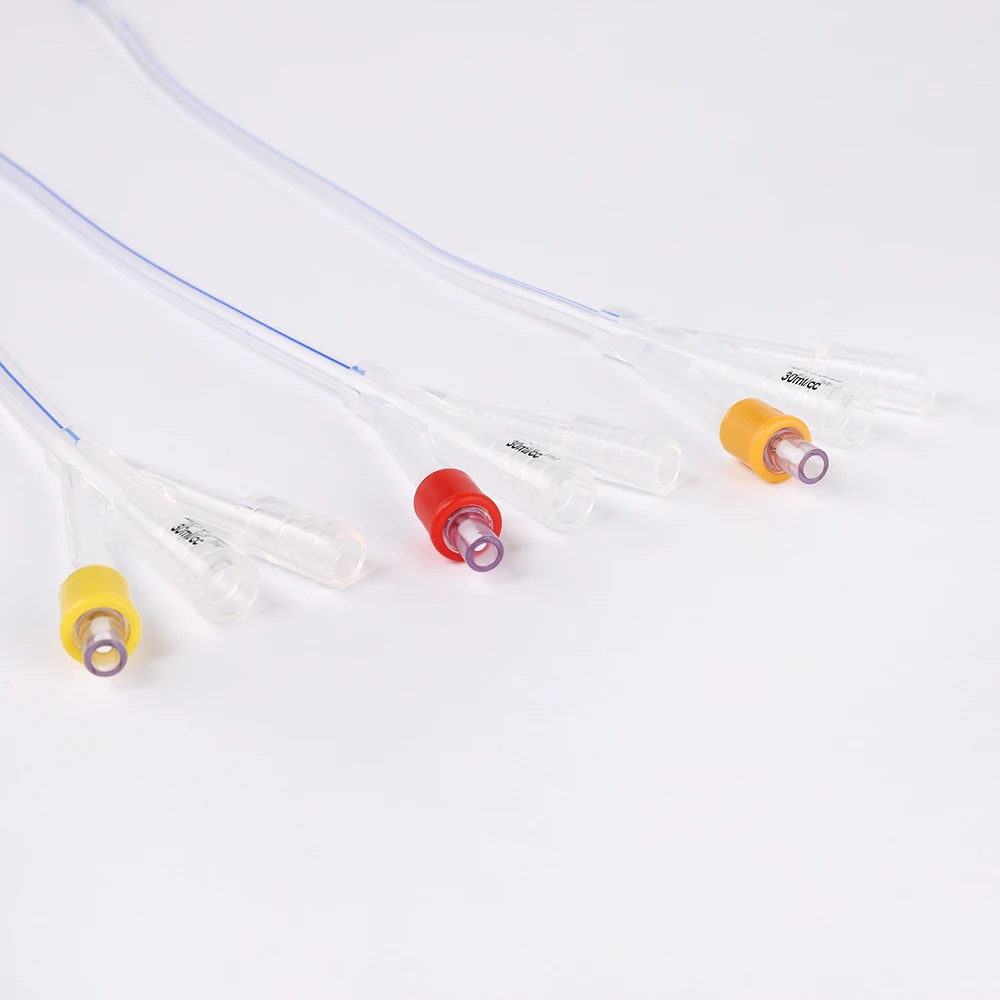 3way Foley Catheter With Temperature Probe 100% Silicon High Accuracy