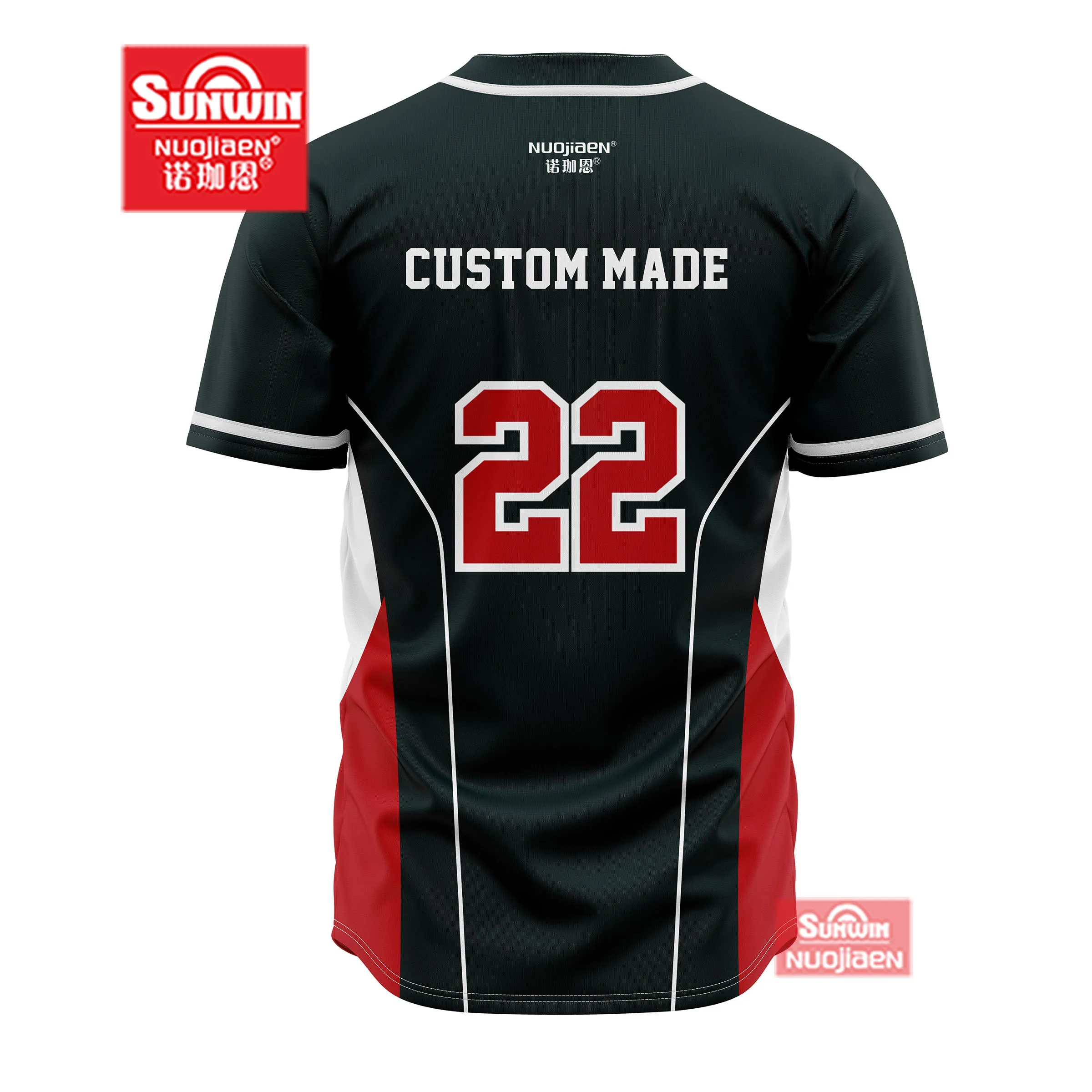 2020 logo wholesale sublimation new york team blank v neck mens uniform Custom baseball t shirts